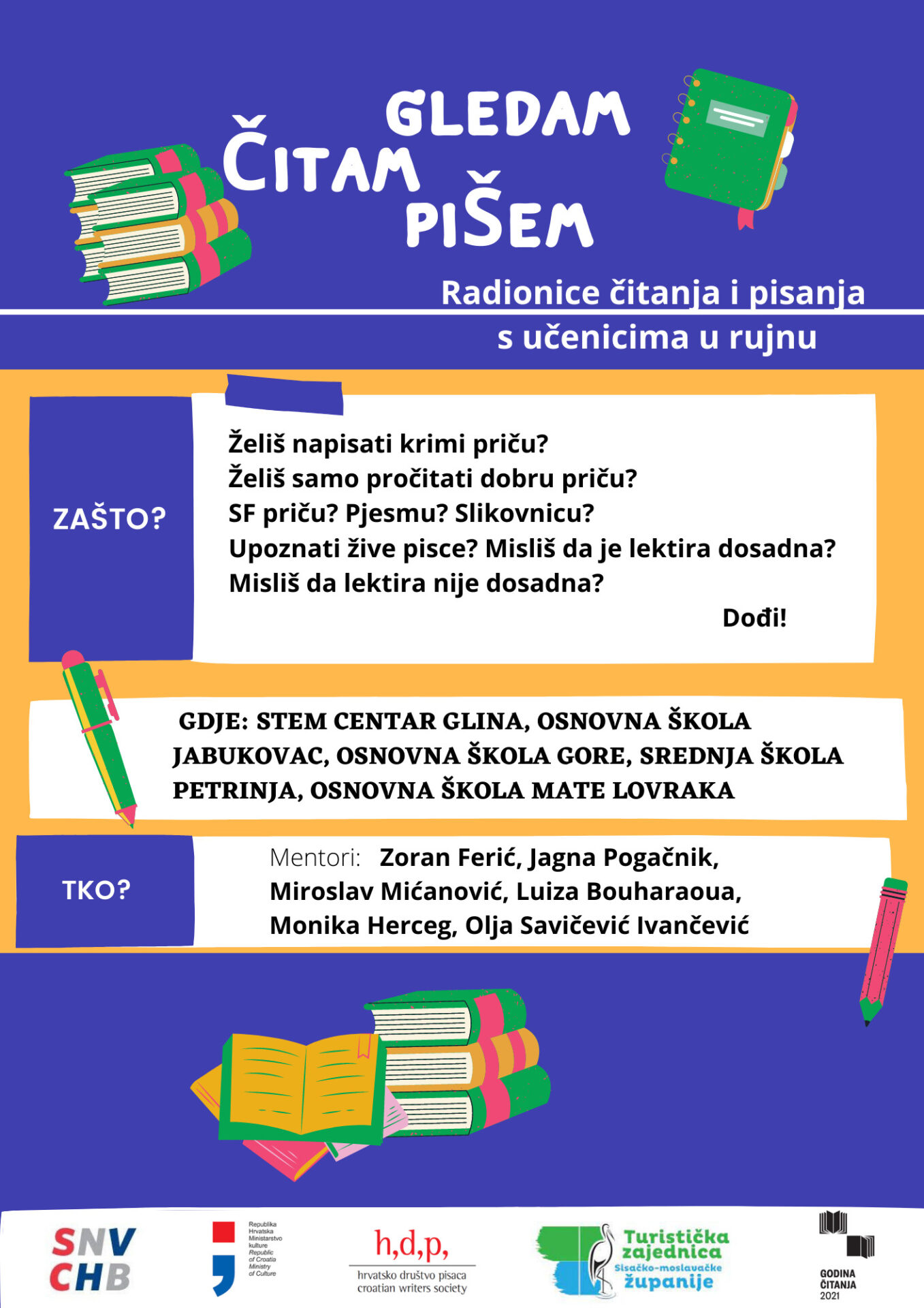 Plakat Radionice u školama